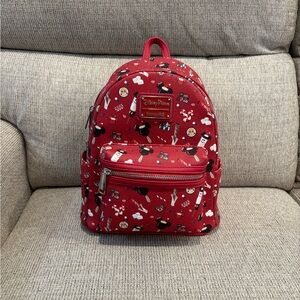 Loungefly Red Disney Parks Holiday Mini Backpack